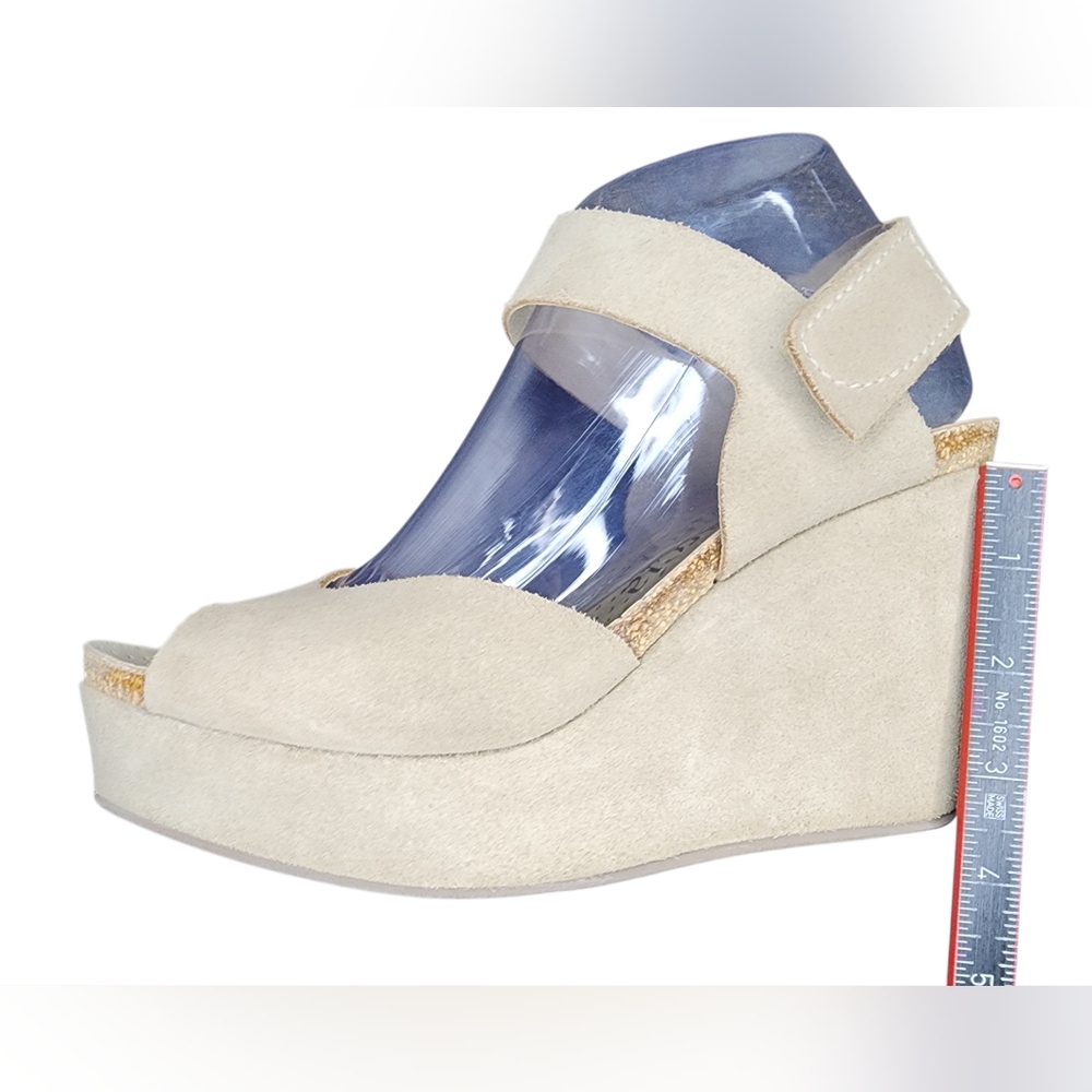 Pedro Garcia Peep Tpe Wedge Sandals, Womens 38 EU (9 US) - Picture 7 of 9